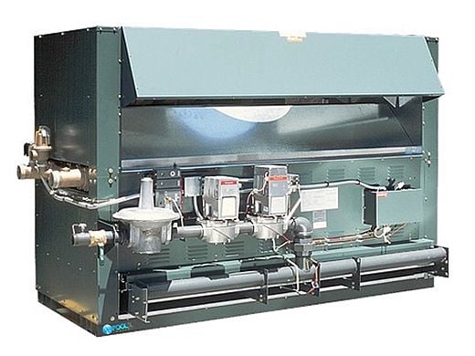 Raypak Raytherm P-2500 #17 Commercial Indoor Swimming Pool Heater with H-Style Bypass | Natural Gas 2,499,000 BTUH | 001883