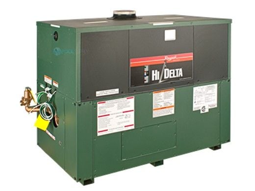 Raypak HI Delta Cold Run P-652C Commercial Indoor-Outdoor Swimming Pool Heater | Natural Gas 650,000 BTUH | 016085