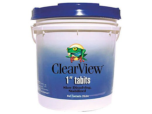 ClearView 1" Tablets Slow Dissolving Chlorine Tabs | 25 LB | CVTS025