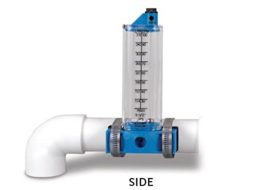 Rola Chem 2" PVC Side Mount Flow Meter | 40-140 GPM | 570351S