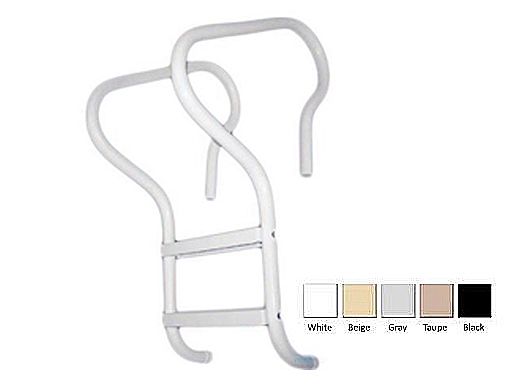 Saftron Camelback 3-Step Ladder | .25" Thickness 1.90" OD | 29"W x 55"H | Taupe | P-529-L3-T
