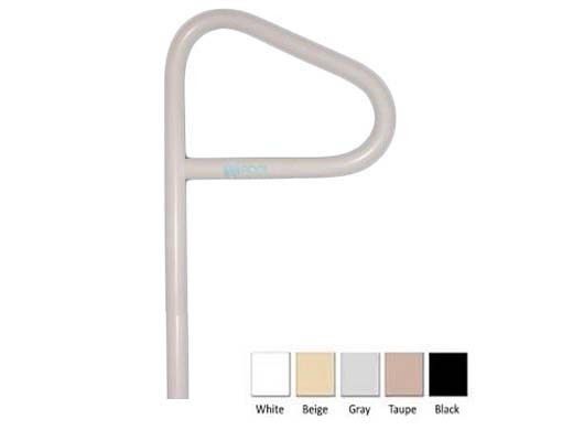 Saftron In-Ground Spa Floor Handrail | .25" Thickness 1.90" OD | 18" W x 24" H | White | SF-24-W