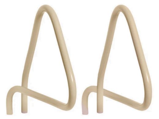 Saftron Return to Deck Mounted 4-Bend Pretzel Handrail Pair | .25" Thickness 1.90" OD | 29" W x 29" H | Beige | P-429-Z-B