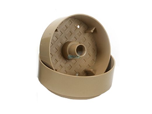 Pour-A-Lid 6" Round Pool Access Cover for New Construction | Tan | 202 PAL TAN