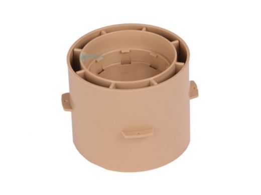 Pour-A-Lid 4" Round Deck Drain Cover | Tan | DC401 TAN