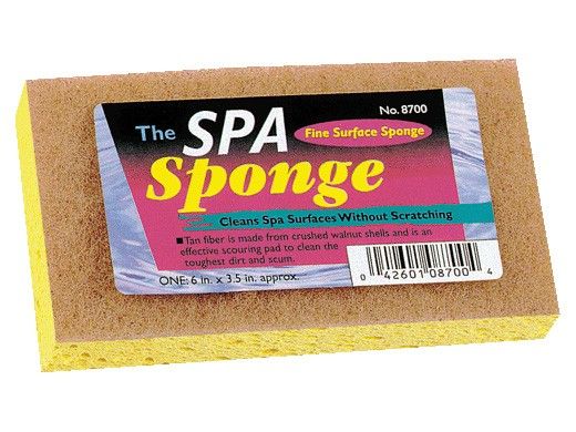 A&B Brush Crushed Walnut Shells Sponge | 3-1/2" x 6" | 8700