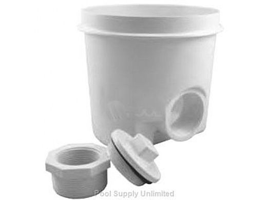 M-D Sump 2" Side Port Square White | 25521-000-000