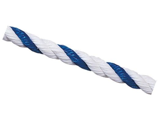 0.75" x 300' Roll Blue/White Pool Rope | 10352