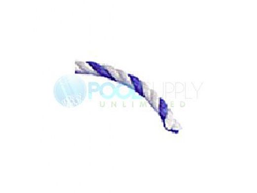Pool Rope 3/4" White & Blue | Sold per Foot | 10352