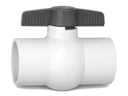 1.5" S White PVC Ball Valve | 25800-150-000 86317