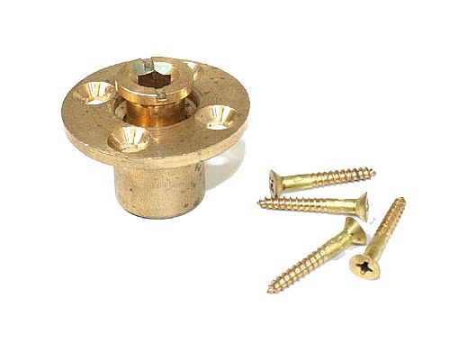 PoolTux Brass Wood Deck Anchor Assembly with Screws | MH216