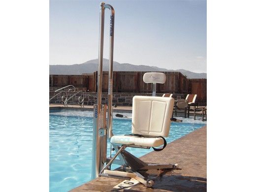 Spectrum Aquatics WP400 Lolo ADA Pool Lift | 400 lbs Capacity 180 Degrees Rotation 55 PSI | Anchor Not Included | 27550 | 26285