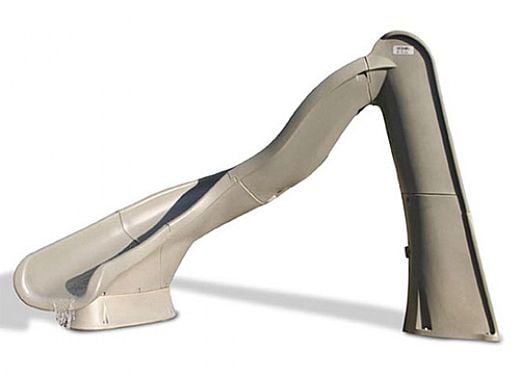 SR Smith TurboTwister Pool Slide | Left Curve | Sandstone | 688-209-58223