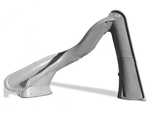 SR Smith TurboTwister Pool Slide | Left Curve | Gray Granite | 688-209-58224