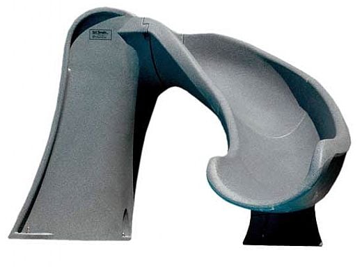 SR Smith Cyclone Pool Slide | Right Curve | Gray Granite | 698-209-58124