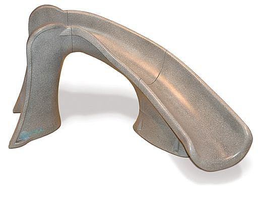 SR Smith Cyclone Pool Slide | Right Curve | Taupe | 698-209-58110