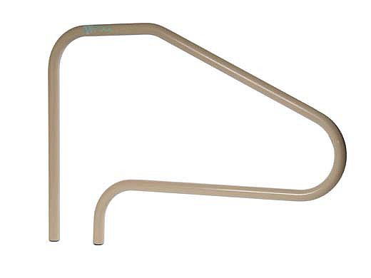 SR Smith 48" Center Grab 4 Bend Sealed Steel Rail | White Color | 304 Grade | .049 Wall Residential | DMS-101A-VW