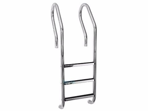 SR Smtih Parallel-Look Econoline 19" Ladder | 3-Step Plastic Treads | 304 Stainless Steel | PLL-12E-3B