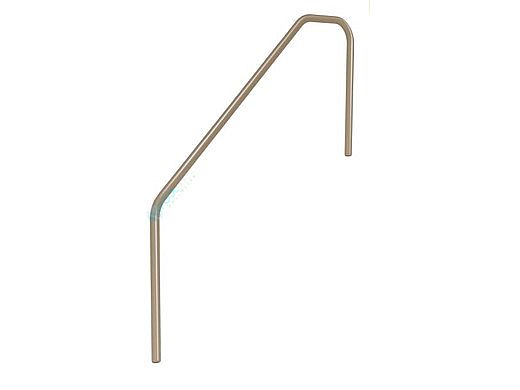 SR Smith 3 Bend 4' Sealed Steel Handrail | White Color | 304 Grade | .049 Wall Residential | 3HR-4-049-VW