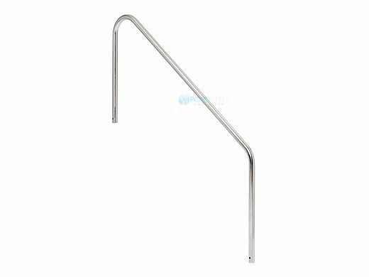 SR Smith 2 Bend 4' Handrail with 1' Extension Stainless Steel | 304 Grade | .049 Wall Residential | 2HR-4-049-2