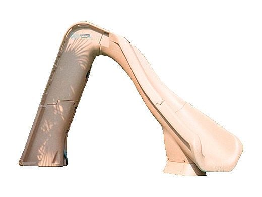 SR Smith Typhoon Pool Slide | Right Curve | Sandstone | 670-209-58123