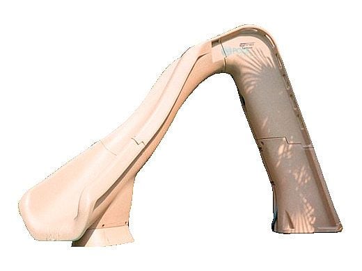 SR Smith Typhoon Pool Slide | Left Curve | Sandstone | 670-209-58223