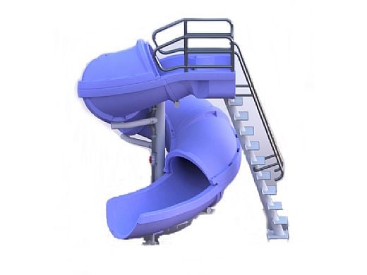 SR Smith Vortex Pool Slide | Ladder & Closed Flume | Blue | 695-209-23