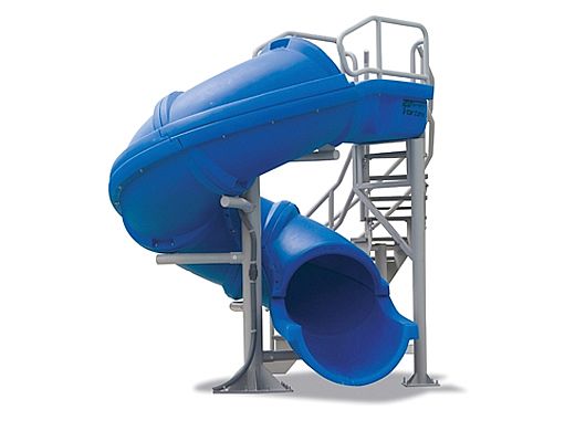SR Smith Vortex Pool Slide | Spiral Staircase & Closed Flume | Blue | 695-209-43