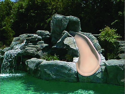 S.R.Smith BigRide Series Landscape Slide | Left Curve | Taupe | BR-2L-TP