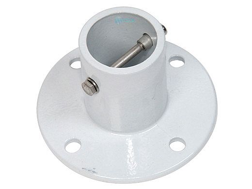 SR Smith Aluminum 1.90" Deck Anchor Flange Kit White | 4-Flanges & Stainless Steel Hardware | 75-209-5866