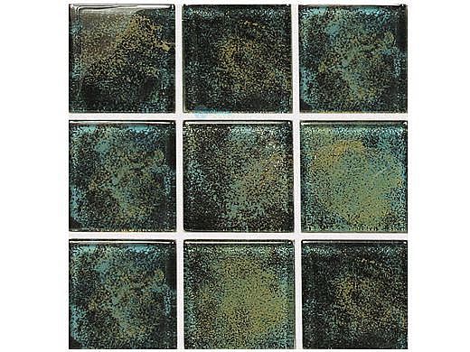 National Pool Tile Nebula Glass Series | Green 2x2 | GLTN0069