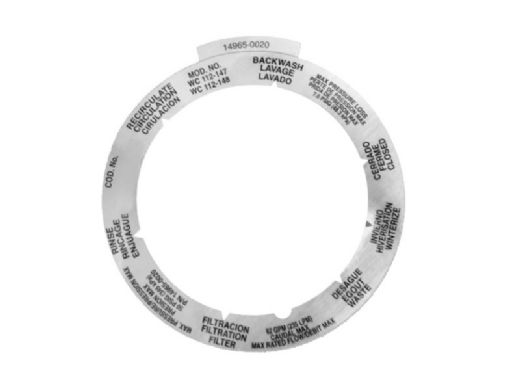 Pentair Decal for Sta-Rite MultiPort Valve | 1-1/2" | 14965-0020