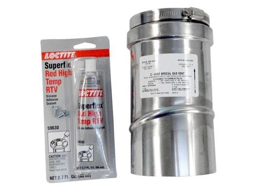 Pentair 4" Stainless Steel Appliance Adapter for Horizontal or Vertical Positive Pressure Venting by Z-Flex | 77707-0087