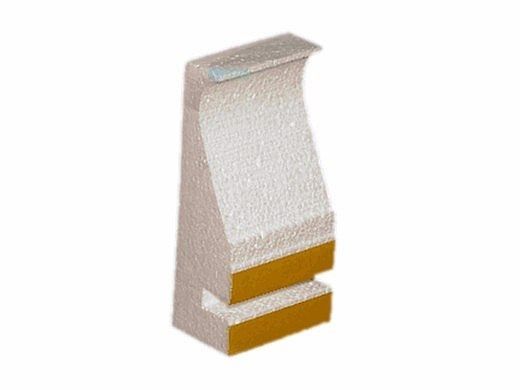Stegmeier 8' Capstone Form White with Tie | 9CF112