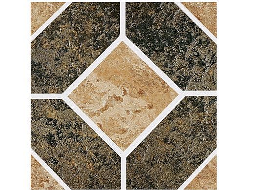 National Pool Tile Aztec Series 6x6 Deco | Ash Nero | AZ8 DECO