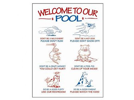 Fun Pool Rules Sign | 8976