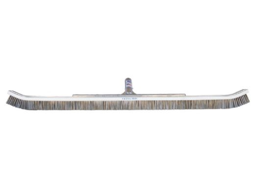 A&B Brush Curved Wall Brush | 36" | Stainless Steel and Synthetic Mixed Bristles | 3032