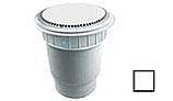 AquaStar 10" Round Suction Outlet Cover | with Solid Riser Ring with Double Deep Sump Bucket with 6" Socket (VGB Series) | White | 10AVR101F