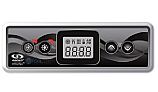 Gecko IN.K300-1OP LCD Spa Keypad Control and Overlay | 1 Pump 4-Button 10' Cable | BDLK3001OP 0607-008039