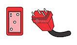 Hydro Quip Mini J&J 48" Pump 1, 2-Speed Cord Lighted Glow Red | 30-0220-48
