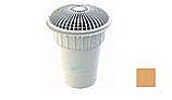 AquaStar 10" Round MoFlow Suction Outlet Cover | with 6" Socket Deep PVC Sump | Tan | 10MF108F
