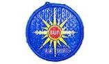 Solar Sun Rings Solar Blanket | Sunburst Pattern | 5' Diameter with Water Anchors | SSRA-SB-02