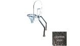 Global Pool Products X2 Basketball Set | 17.5" Anchor Spacing | Dual Pole with Net & Ball | Copper Vein Frame | No Anchors | GPP-X2BB-CV