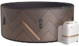 MSpa Frame Series Mono Inflatable Round Bubble Spa | Luxury Wood-Like Finish | 6-Person | F-MO063W